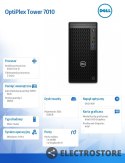 Dell Komputer Optiplex MT/Core i5-13500/8GB/256GB SSD/Integrated/DVD RW +/-8x/No Wifi/Kb/Mouse/180W/W11Pro