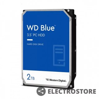 Western Digital Dysk twardy WD Blue 2TB 3,5 64MB SATAIII 5400 RPM