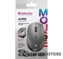 Defender Mysz bezprzewodowa silent click AURIS MB-027 800/1200/1600DPI szara