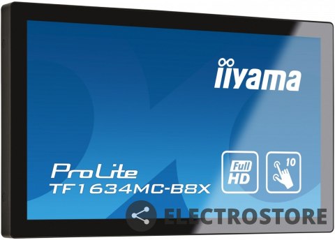 IIYAMA Monitor 15.6 cala TF1634MC-B8X IPS,poj.10pkt.450cd,IP65,7H,HDMI,DP IIYAMA Monitor 15.6 cala TF1634MC-B8X IPS,poj.10pkt.450cd,IP65,7H,HDMI,DP