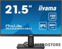 IIYAMA Monitor 21.5 cala ProLite XU2292HSU-B6 IPS,100Hz,FreeSync,SLIM,HDMI,DP,2x2W, 4xUSB(3.2),0.4ms