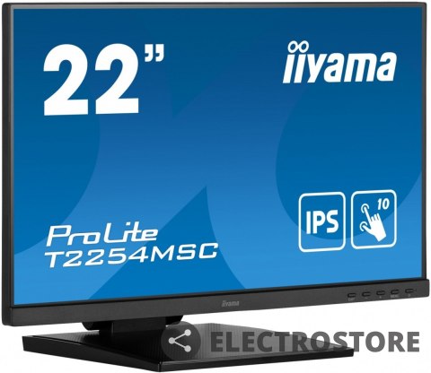 IIYAMA Monitor 21.5 cala T2254MSC-B1AG pojemnościowa 10 punktów, IPS, powłoka AG IIYAMA Monitor 21.5 cala T2254MSC-B1AG pojemnościowa 10 punktów, IPS, powłoka AG