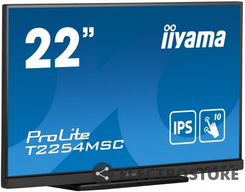 IIYAMA Monitor 21.5 cala T2254MSC-B1AG pojemnościowa 10 punktów, IPS, powłoka AG IIYAMA Monitor 21.5 cala T2254MSC-B1AG pojemnościowa 10 punktów, IPS, powłoka AG