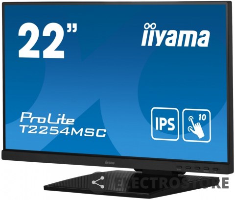IIYAMA Monitor 21.5 cala T2254MSC-B1AG pojemnościowa 10 punktów, IPS, powłoka AG IIYAMA Monitor 21.5 cala T2254MSC-B1AG pojemnościowa 10 punktów, IPS, powłoka AG