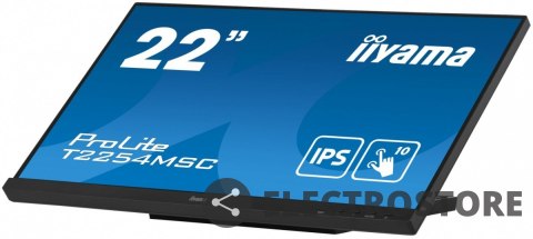IIYAMA Monitor 21.5 cala T2254MSC-B1AG pojemnościowa 10 punktów, IPS, powłoka AG IIYAMA Monitor 21.5 cala T2254MSC-B1AG pojemnościowa 10 punktów, IPS, powłoka AG