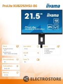 IIYAMA Monitor 21.5 cala XUB2292HSU-B6 IPS,100Hz,FreeSync,PIVOT,0.4ms,HDMI, DP,4xUSB(3.2),2x2W,HAS(150mm)