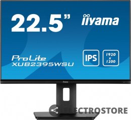 IIYAMA Monitor 22.5 cala XUB2395WSU-B5 IPS, PIVOT, 1920x1200, DP, HDMI, VGA, 16:10, 2xUSB, 2x2W, Freesync, HAS(150mm)