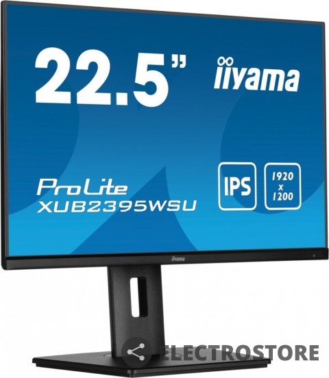 IIYAMA Monitor 22.5 cala XUB2395WSU-B5 IPS, PIVOT, 1920x1200, DP, HDMI, VGA, 16:10, 2xUSB, 2x2W, Freesync, HAS(150mm) IIYAMA Monitor 22.5 cala XUB2395WSU-B5 IPS, PIVOT, 1920x1200, DP, HDMI, VGA, 16:10, 2xUSB, 2x2W, Freesync, HAS(150mm)