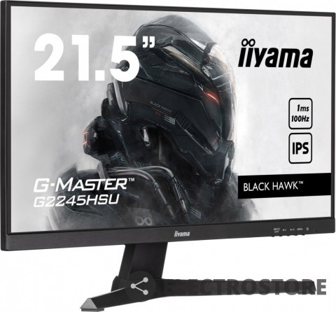 IIYAMA Monitor 22 cale G2245HSU-B1 IPS,FHD,100Hz,1ms,2xUSB,HDMI,DP,2x2W, FreeSync IIYAMA Monitor 22 cale G2245HSU-B1 IPS,FHD,100Hz,1ms,2xUSB,HDMI,DP,2x2W, FreeSync