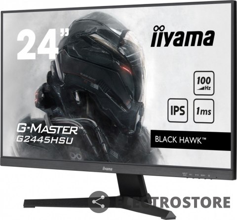 IIYAMA Monitor 23.8 cala G-Master G2445HSU-B1 IPS,FHD,100Hz,1ms,2xUSB,2x2W,FreeSync IIYAMA Monitor 23.8 cala G-Master G2445HSU-B1 IPS,FHD,100Hz,1ms,2xUSB,2x2W,FreeSync