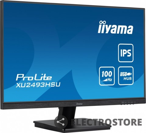 IIYAMA Monitor 23.8 cala ProLite XU2493HSU-B6 IPS.HDMI.DP.2x2W.USBx2.FHD.SLIM.100Hz IIYAMA Monitor 23.8 cala ProLite XU2493HSU-B6 IPS.HDMI.DP.2x2W.USBx2.FHD.SLIM.100Hz