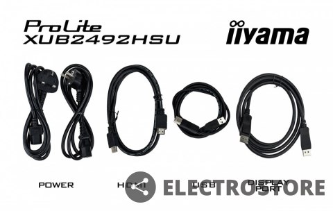 IIYAMA Monitor 23.8 cala XUB2492HSU-W6 IPS,HDMI,DP,100Hz,SLIM,HAS(150mm),4xUSB IIYAMA Monitor 23.8 cala XUB2492HSU-W6 IPS,HDMI,DP,100Hz,SLIM,HAS(150mm),4xUSB