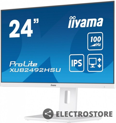 IIYAMA Monitor 23.8 cala XUB2492HSU-W6 IPS,HDMI,DP,100Hz,SLIM,HAS(150mm),4xUSB IIYAMA Monitor 23.8 cala XUB2492HSU-W6 IPS,HDMI,DP,100Hz,SLIM,HAS(150mm),4xUSB