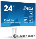 IIYAMA Monitor 23.8 cala XUB2492HSU-W6 IPS,HDMI,DP,100Hz,SLIM,HAS(150mm),4xUSB