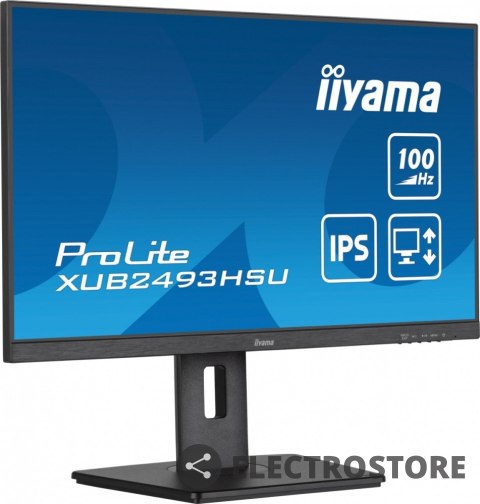 IIYAMA Monitor 23.8 cala XUB2493HSU-B6 IPS.HDMI.DP.2x2W.USBx2.SLIM.HAS(150mm) IIYAMA Monitor 23.8 cala XUB2493HSU-B6 IPS.HDMI.DP.2x2W.USBx2.SLIM.HAS(150mm)