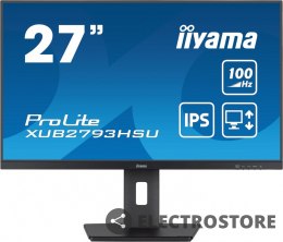 IIYAMA Monitor 27 cali XUB2793HSU-B6 IPS.HDMI.DP.2x2W.USBx2.FreeSync.Flicker