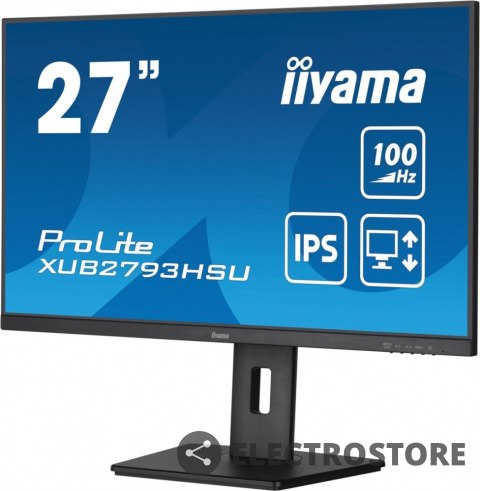 IIYAMA Monitor 27 cali XUB2793HSU-B6 IPS.HDMI.DP.2x2W.USBx2.FreeSync.Flicker IIYAMA Monitor 27 cali XUB2793HSU-B6 IPS.HDMI.DP.2x2W.USBx2.FreeSync.Flicker