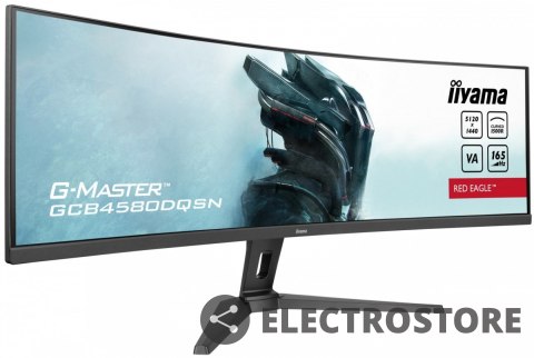 IIYAMA Monitor 45 cali G-Master GCB4580DQSN-B1, VA,DQHD,165HZ,USB-C-DOCK,RJ45,32:9, 1500R,450cd/m2,3000:1,0.8ms,3xUSB,2xHDMI,1xDP,2x3W IIYAMA Monitor 45 cali G-Master GCB4580DQSN-B1, VA,DQHD,165HZ,USB-C-DOCK,RJ45,32:9, 1500R,450cd/m2,3000:1,0.8ms,3xUSB,2xHDMI,1xDP,2x3W