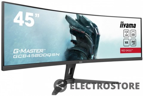 IIYAMA Monitor 45 cali G-Master GCB4580DQSN-B1, VA,DQHD,165HZ,USB-C-DOCK,RJ45,32:9, 1500R,450cd/m2,3000:1,0.8ms,3xUSB,2xHDMI,1xDP,2x3W IIYAMA Monitor 45 cali G-Master GCB4580DQSN-B1, VA,DQHD,165HZ,USB-C-DOCK,RJ45,32:9, 1500R,450cd/m2,3000:1,0.8ms,3xUSB,2xHDMI,1xDP,2x3W