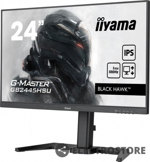 IIYAMA Monitor G-Master 23.8 cala GB2445HSU-B1 IPS,FHD,100Hz,1ms,2xUSB,HDMI,DP,2x2W, FreeSync,HAS(150mm) IIYAMA Monitor G-Master 23.8 cala GB2445HSU-B1 IPS,FHD,100Hz,1ms,2xUSB,HDMI,DP,2x2W, FreeSync,HAS(150mm)