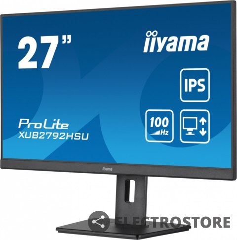 IIYAMA Monitor ProLite XUB2792HSU-B6 27 cali IPS,HDMI,DP,100Hz,SLIM,4xUSB3.2,PIVOT, HAS(150mm),2x2W IIYAMA Monitor ProLite XUB2792HSU-B6 27 cali IPS,HDMI,DP,100Hz,SLIM,4xUSB3.2,PIVOT, HAS(150mm),2x2W
