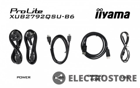 IIYAMA Monitor ProLite XUB2792QSU-B6 27 cali IPS,QHD,HAS(150mm),100Hz,4xUSB3.2,SLIM IIYAMA Monitor ProLite XUB2792QSU-B6 27 cali IPS,QHD,HAS(150mm),100Hz,4xUSB3.2,SLIM