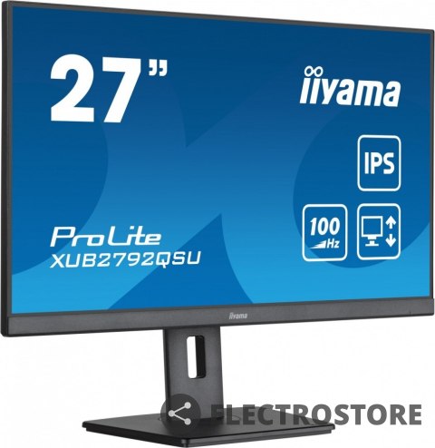 IIYAMA Monitor ProLite XUB2792QSU-B6 27 cali IPS,QHD,HAS(150mm),100Hz,4xUSB3.2,SLIM IIYAMA Monitor ProLite XUB2792QSU-B6 27 cali IPS,QHD,HAS(150mm),100Hz,4xUSB3.2,SLIM