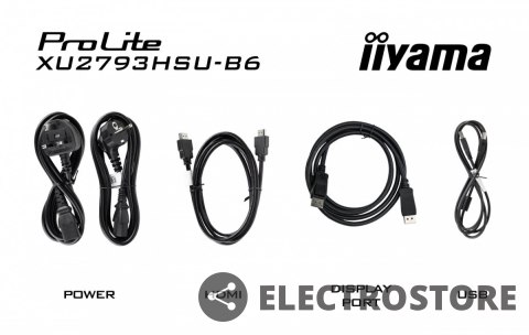 IIYAMA Monitor Prolite XU2793HSU-B6 27 cali IPS.HDMI.DP.2x2W.USBx2.FHD.SLIM.100Hz IIYAMA Monitor Prolite XU2793HSU-B6 27 cali IPS.HDMI.DP.2x2W.USBx2.FHD.SLIM.100Hz