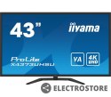 IIYAMA Monitor wielkoformatowy 43 cale X4373UHSU-B1 4K, VA, 2xHDMI, DP, mDP, 3ms, 2x7W, USBx4