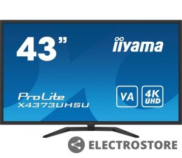 IIYAMA Monitor wielkoformatowy 43 cale X4373UHSU-B1 4K, VA, 2xHDMI, DP, mDP, 3ms, 2x7W, USBx4