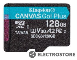 Kingston Karta microSD 128GB Canvas Go Plus 170/90MB/s