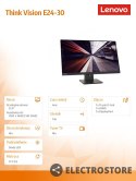 Lenovo Monitor ThinkVision 23.8 cali E24-30 63EDMAT2EU