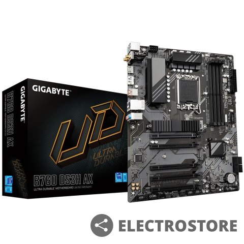 Gigabyte Płyta główna B760 DS3H AX s1700 4DDR5 DP/HDMI ATX