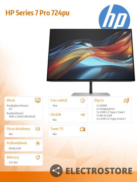 HP Inc. Monitor S7 Pro 724pu WUXGA USB-C 8Y2F7AA HP Inc. Monitor S7 Pro 724pu WUXGA USB-C 8Y2F7AA