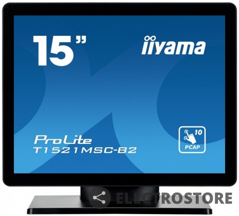 IIYAMA Monitor 15 cali T1521MSC-B2 POJEMN.10PKT.TN,7H,IP65(front),VGA,HDMI,2x2W,4:3,VESA