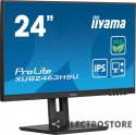 IIYAMA Monitor 23.8 cala ProLite XUB2463HSU-B1 IPS,100HZ,ECO,3ms,SLIM,HDMI,DP,2x USB3.22x2W,HAS(150mm),TCO,EPEAT