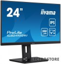 IIYAMA Monitor 23.8 cala ProLite XUB2492QSU-B1 IPS,QHD,USB-C,100Hz,3xUSB(3.2),HDMI,DP 300cd/m2,FreeSync,2x2W,HAS(150mm),PIVOT