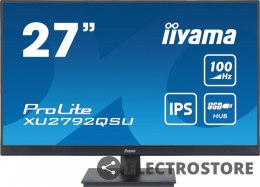 IIYAMA Monitor 27 cali ProLite XU2792QSU-B6 IPS,QHD,100Hz,HDMI,DP,4xUSB3.2,SLIM