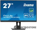 IIYAMA Monitor 27 cali ProLite XUB2763HSU-B1 IPS,100HZ,ECO,3ms,SLIM,HDMI,DP,2x USB3.22x2W,HAS(150mm),TCO,EPEAT