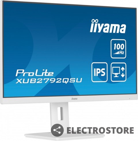 IIYAMA Monitor 27 cali ProLite XUB2792QSU-W6 IPS,QHD,HAS(150mm),100Hz,4xUSB3.2,SLIM IIYAMA Monitor 27 cali ProLite XUB2792QSU-W6 IPS,QHD,HAS(150mm),100Hz,4xUSB3.2,SLIM