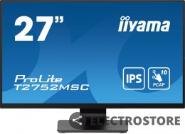 IIYAMA Monitor 27 cali T2752MSC-B1 10 PKT. POJ,IPS,HDMI,DP,2x2USB(3.2),2x1W400cd/m2,7H,