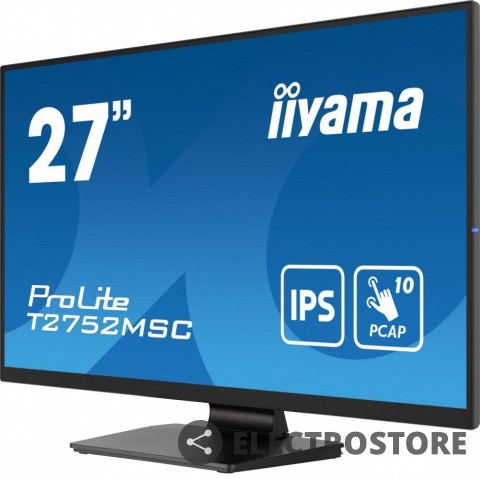 IIYAMA Monitor 27 cali T2752MSC-B1 10 PKT. POJ,IPS,HDMI,DP,2x2USB(3.2),2x1W400cd/m2,7H, IIYAMA Monitor 27 cali T2752MSC-B1 10 PKT. POJ,IPS,HDMI,DP,2x2USB(3.2),2x1W400cd/m2,7H,