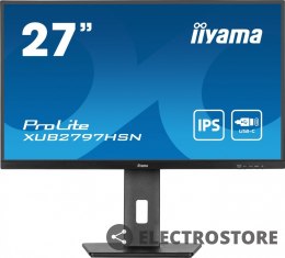 IIYAMA Monitor 27 cali XUB2797HSN-B1 IPS,FHD,USB-C Dock,HAS