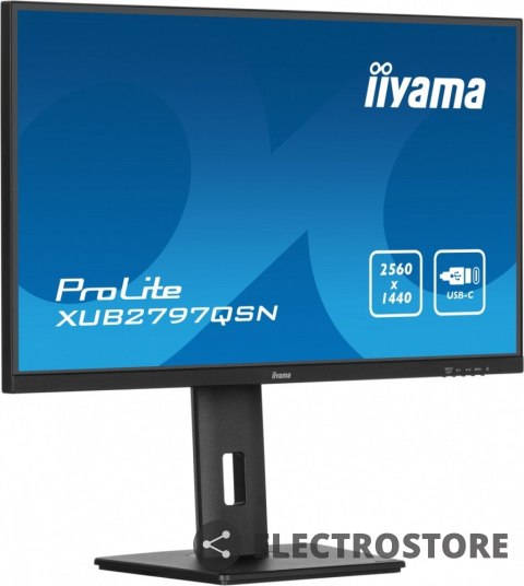 IIYAMA Monitor 27 cali XUB2797QSN-B1 IPS,QHD,USB-c Dock,HDMI /5y/ IIYAMA Monitor 27 cali XUB2797QSN-B1 IPS,QHD,USB-c Dock,HDMI /5y/