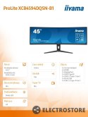 IIYAMA Monitor 44.5 cala XCB4594DQSN-B1 VA,DQHD,165HZ,USB-C-DOCK,RJ45,32:9,1500R,450cd/m2,3000:1,0.8ms,3xUSB,2xHDMI,1xDP,2x3W,PowerDeli