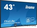 IIYAMA Monitor ProLite LH4341UHS-B2 42.5 cala 24/7,500cd,4K,IPS,3xHDMI