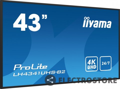 IIYAMA Monitor ProLite LH4341UHS-B2 42.5 cala 24/7,500cd,4K,IPS,3xHDMI IIYAMA Monitor ProLite LH4341UHS-B2 42.5 cala 24/7,500cd,4K,IPS,3xHDMI