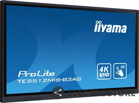 IIYAMA Monitor interaktywny 55 cali TE5512MIS-B3AG INFRARED,40pkt,IPS,4K,7H,WiFi,VGA,HDMI, USB-c,Wifi,Bluetooth,metal,8ms IIYAMA Monitor interaktywny 55 cali TE5512MIS-B3AG INFRARED,40pkt,IPS,4K,7H,WiFi,VGA,HDMI, USB-c,Wifi,Bluetooth,metal,8ms