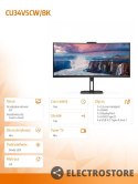 AOC Moniotr CU34V5CW 34 cali 100Hz Curved VA HDMI DP USB-C