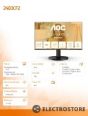 AOC Monitor 24B3CF2 23.8 cala IPS 100Hz HDMI USB-C HAS